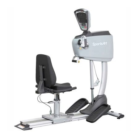 Fabrication Enterprises SportsArt Fitness UB521M Upper Body Ergometer with Adjustable Seat, 69"L x 28"W x 70"H 1529912